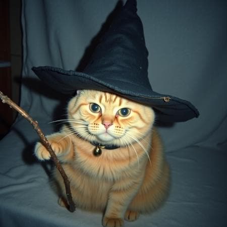 Chunky Wizard Cat Meme - Image 1