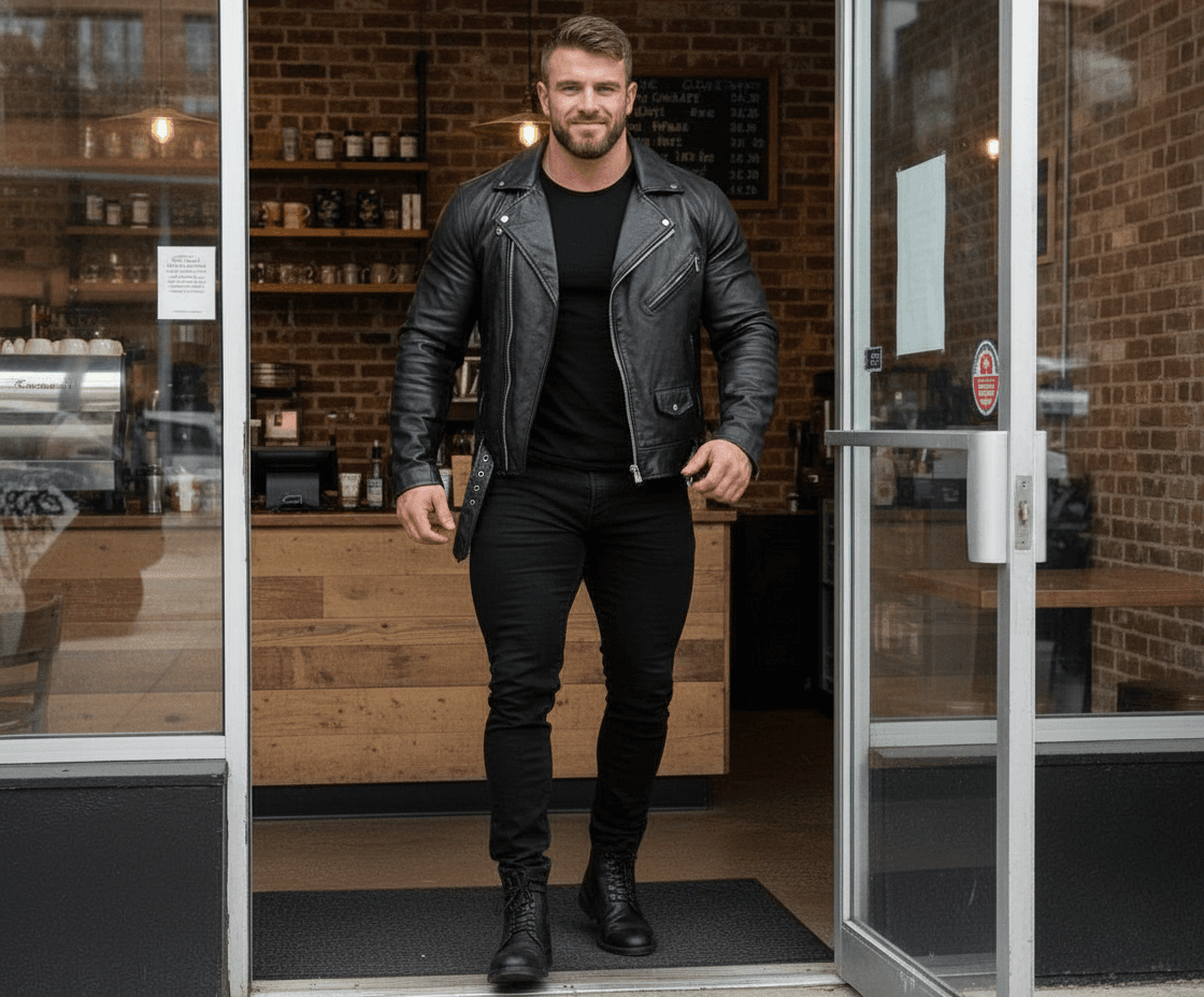 AI generated: I love the picture, just a few changes. The Hispanic barista has no facial hair. The bodybuilder has...