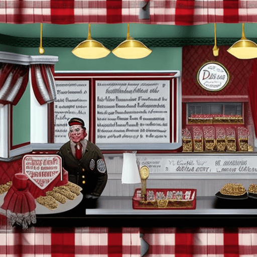 AI generated: (((a slice of cherry pie with wings like an owl flying around the double R diner twin peaks is tryin...