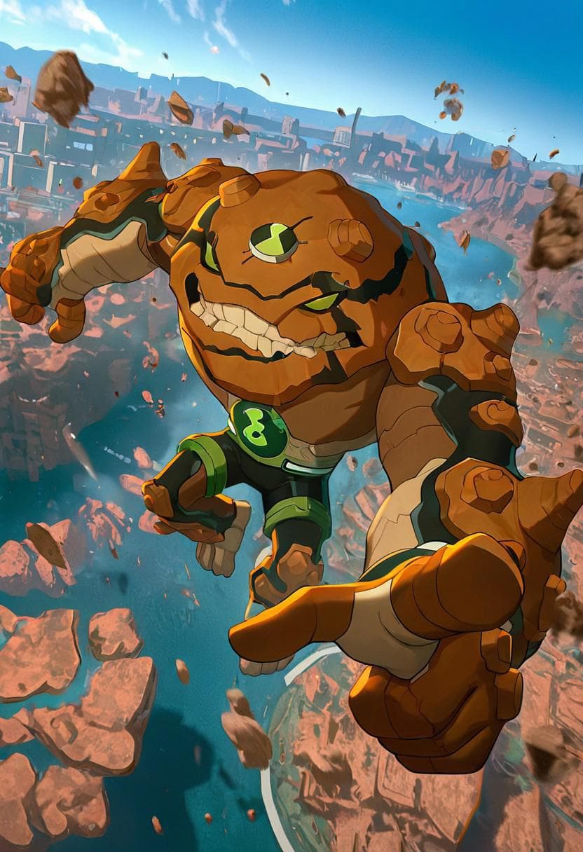 Gravattack -- Ben 10 Omniverse (chaquetrix support) Illust