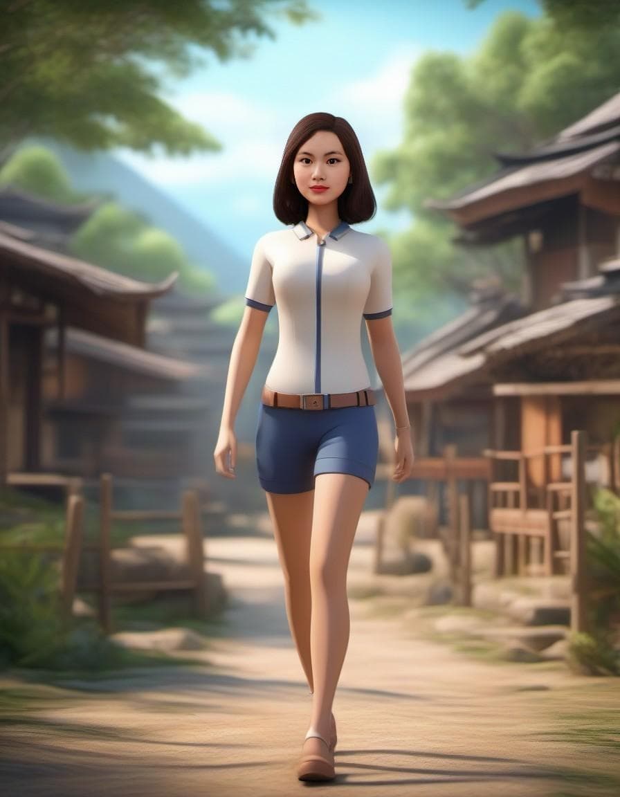 AI generated: caricature 3D image, RAW ((traditional Indonesian women)), anime, surealism, stable diffusion, walki...