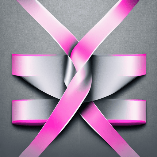 AI generated: cancer awareness ribbon. 8k, good lighting, alone icon, white background.

