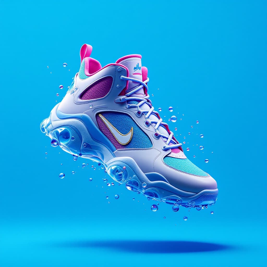 AI generated: mocap shoes, hyperrealistic, in air, brand - Demix
png
color: #FFD8D8