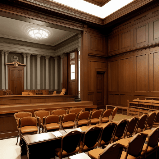 AI generated: create image of court room
