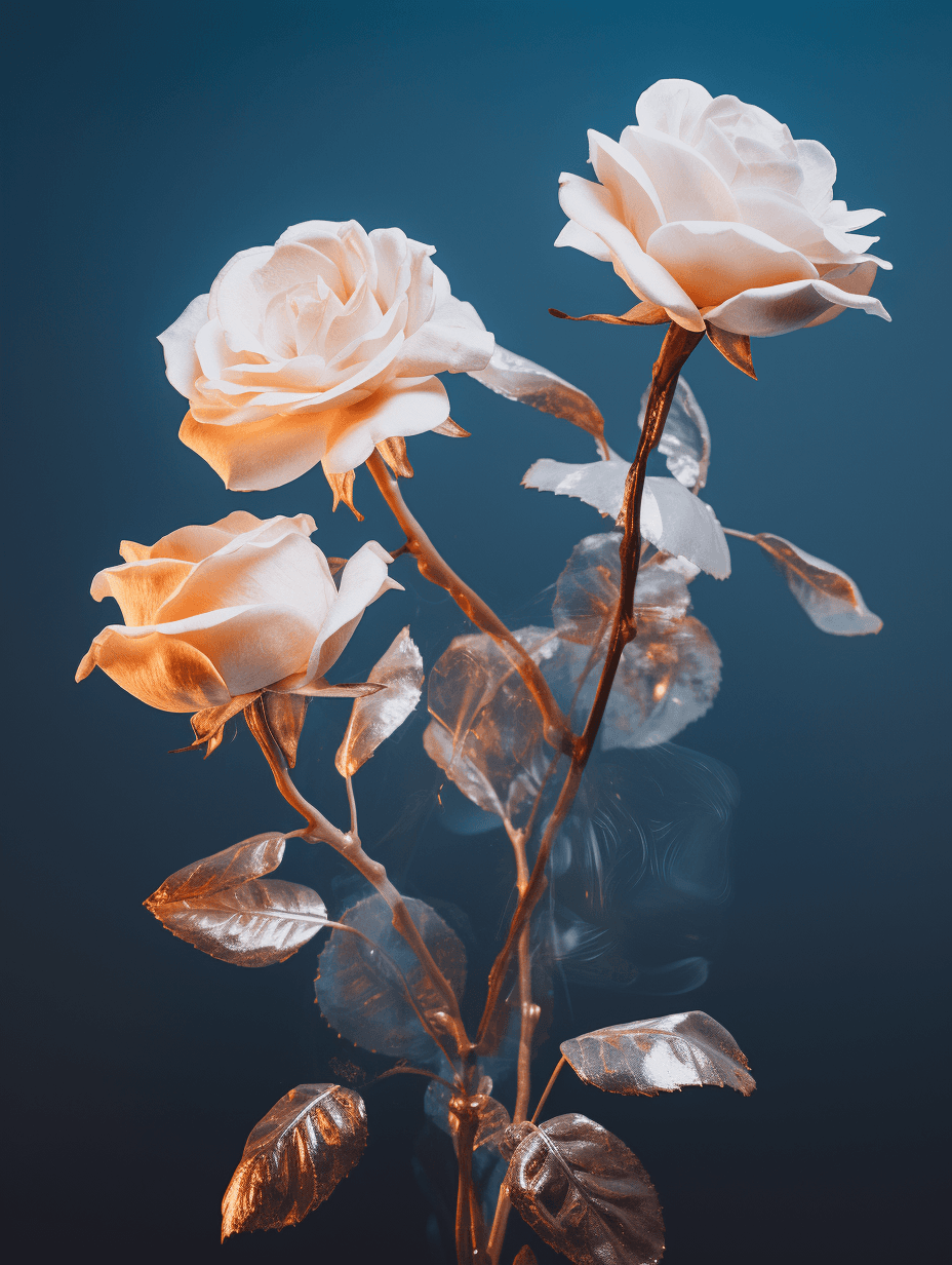 AI generated: photography of roses, dreamy mood, modern, 8k, photo realism, --ar 3:4