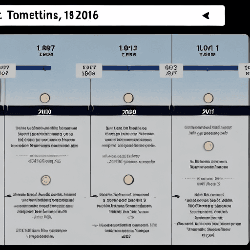 AI generated: create a fancy looking timeline for marketing purpose with the following data:
1998: LeNet-5
2012: A...