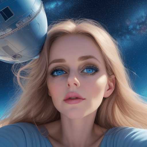 AI generated: A real photo of a 27 year woman, with perfect lips and big open blue eyes. she has a beautiful perfe...