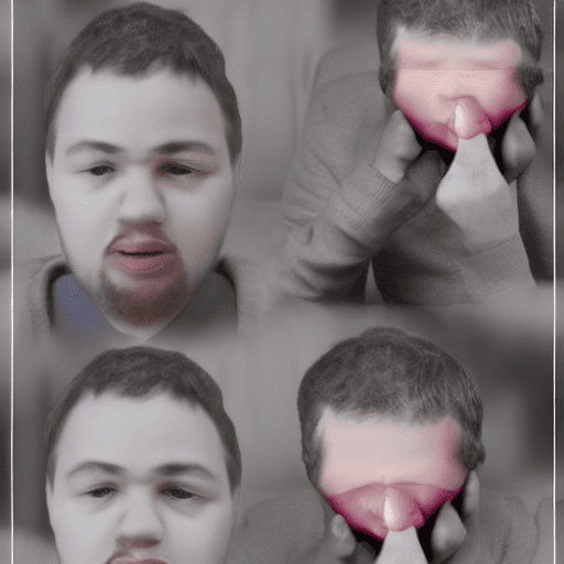 AI generated: repentant son with his father, 3d effects, with facial expressions
