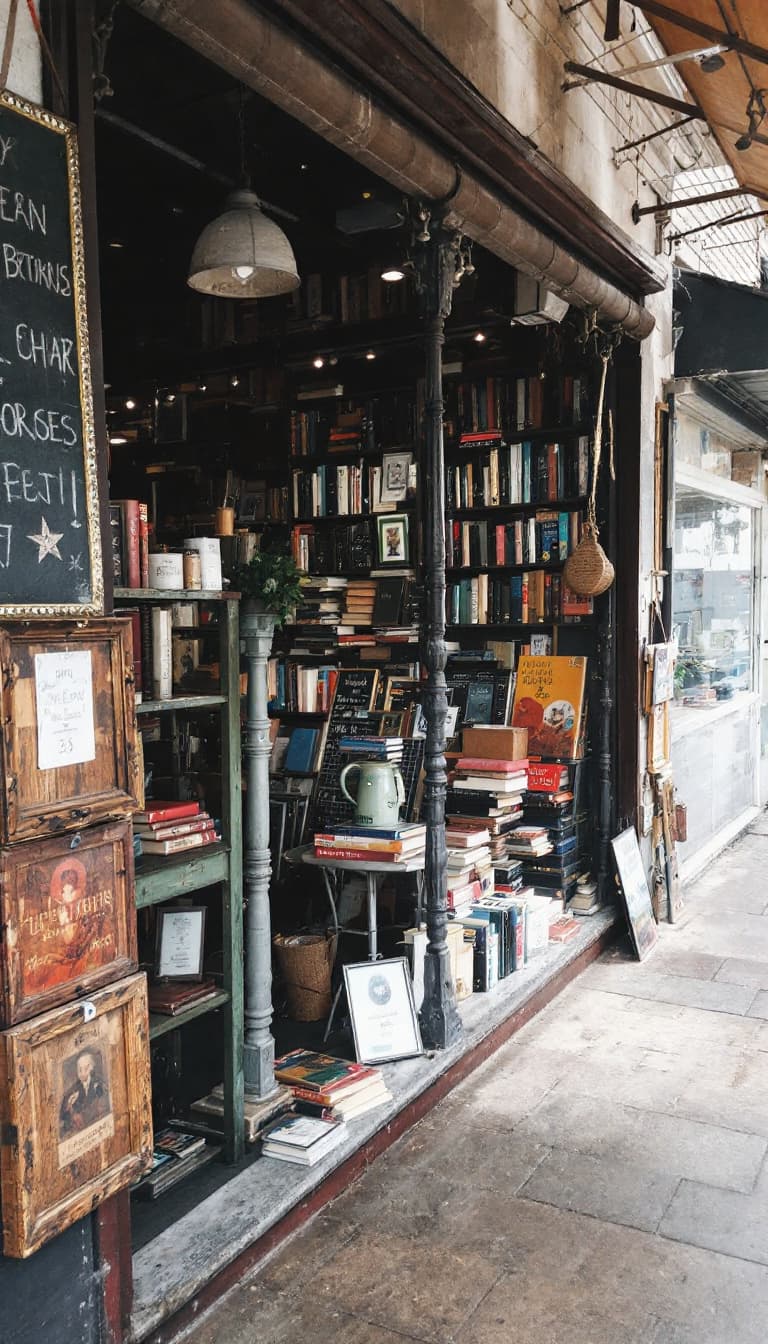 AI generated: Vintage Bookstore
