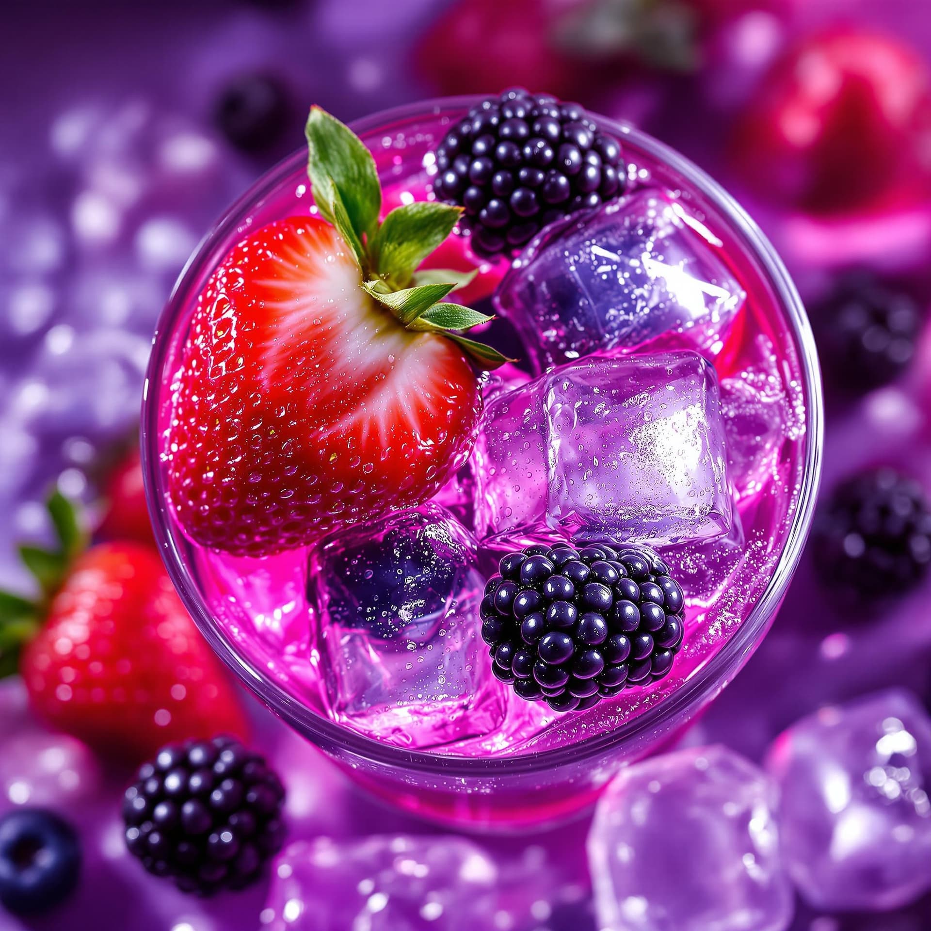 AI generated: The image features a beautifully styled close-up view of a refreshing drink, presumably a cocktail, ...