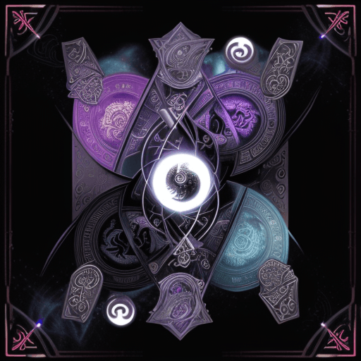 AI generated: tarot card style, full card, Yin-Yang symbol, dreamcore, micro details, hyper detailed, --ar 2:3
