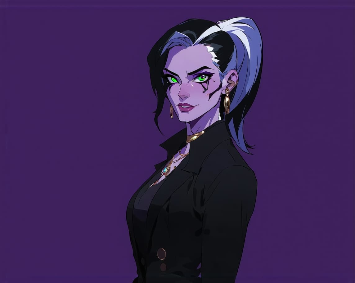 AI generated: Okay, let's craft a detailed appearance for an anime-style "baddie mom" for an AI image generator. T...