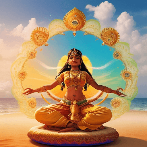 AI generated: Transport yourself to the mesmerizing realm of Tamil Nadu, where ancient traditions meet vibrant tro...