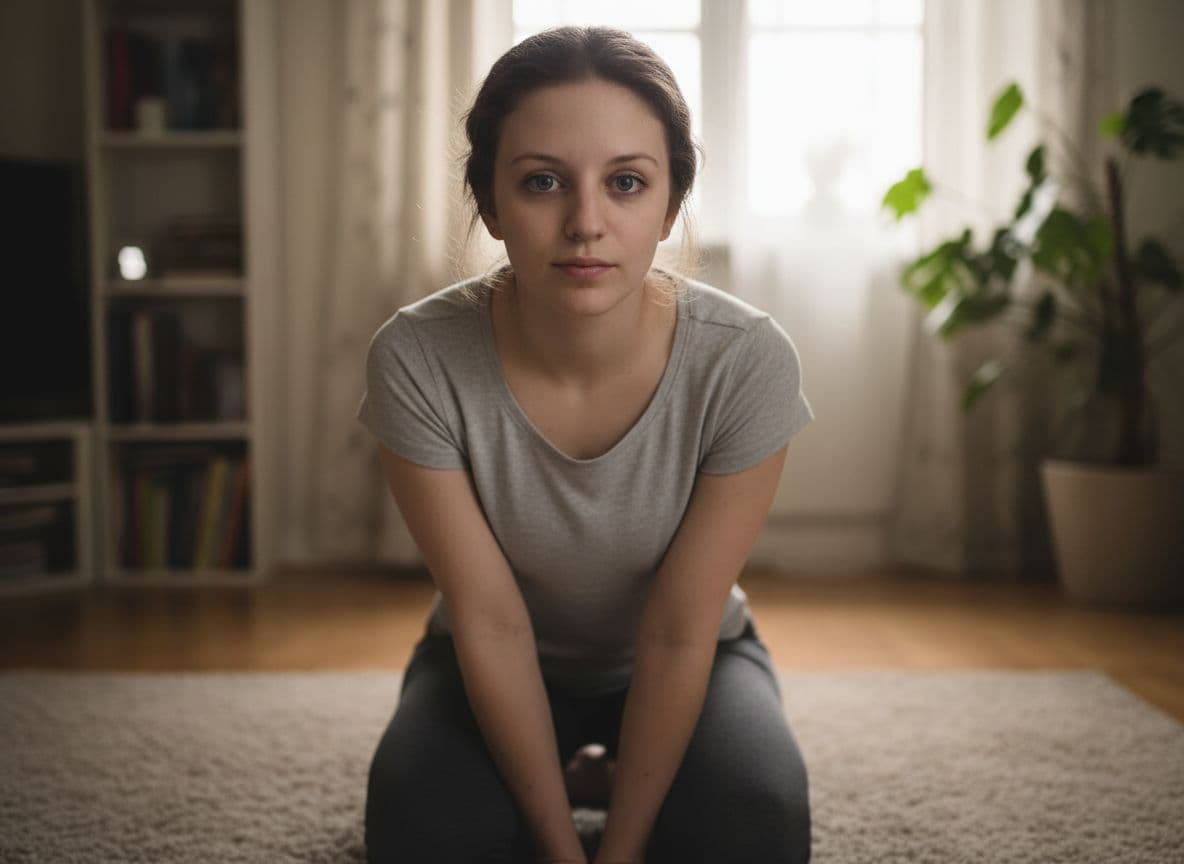 AI generated: this person on knees
