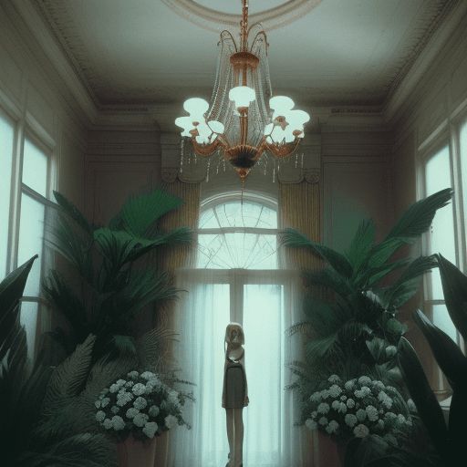 AI generated: 35 mm film low contraste petra collins style of sharp details, realistic film photography, rollei pr...