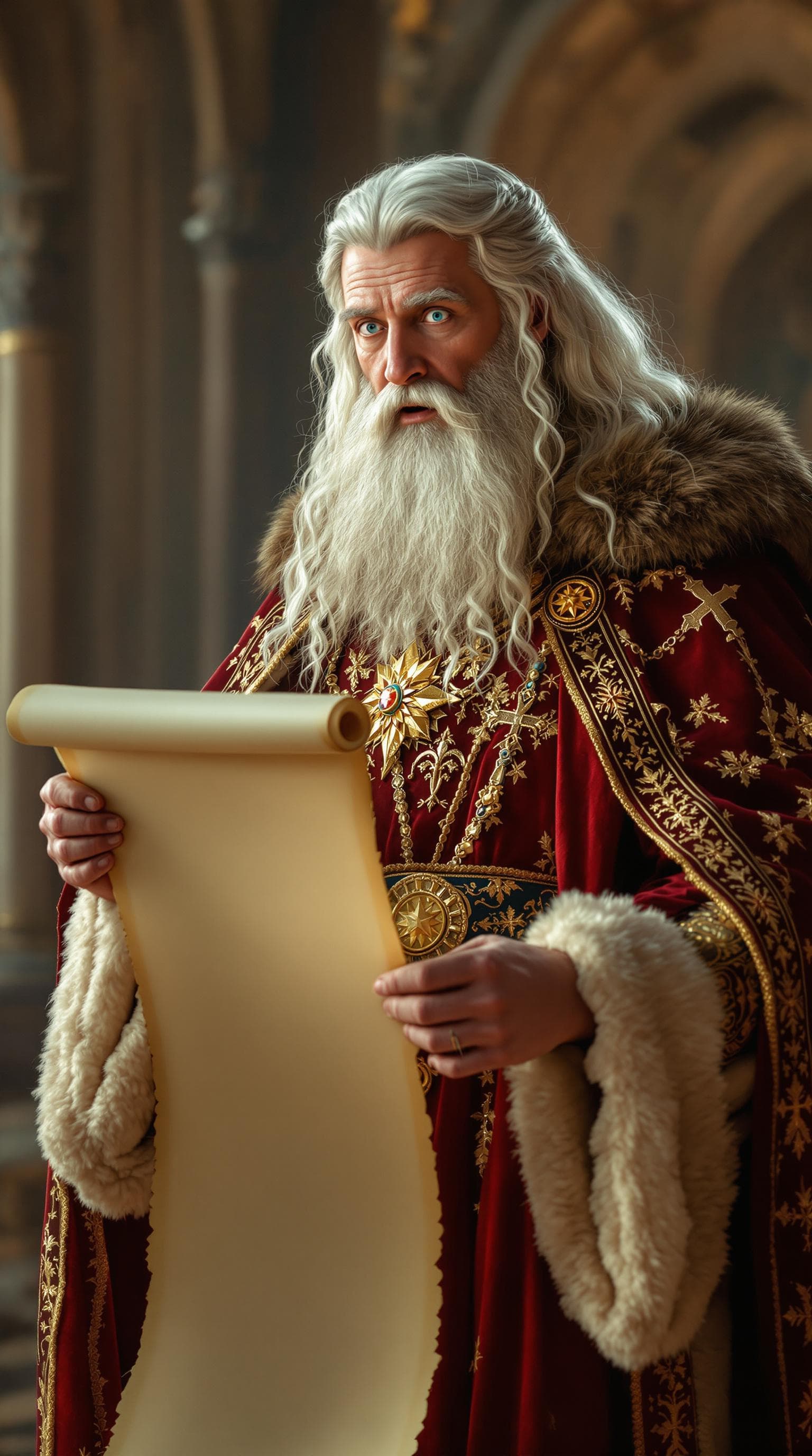 AI generated: {"prompt": "A realistic full-length photograph of King Melchior, one of the Three Wise Men, depicted...