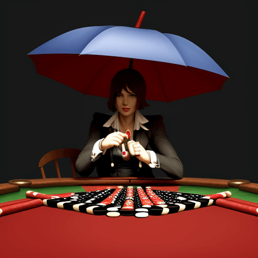 AI generated: Umbrella poker
