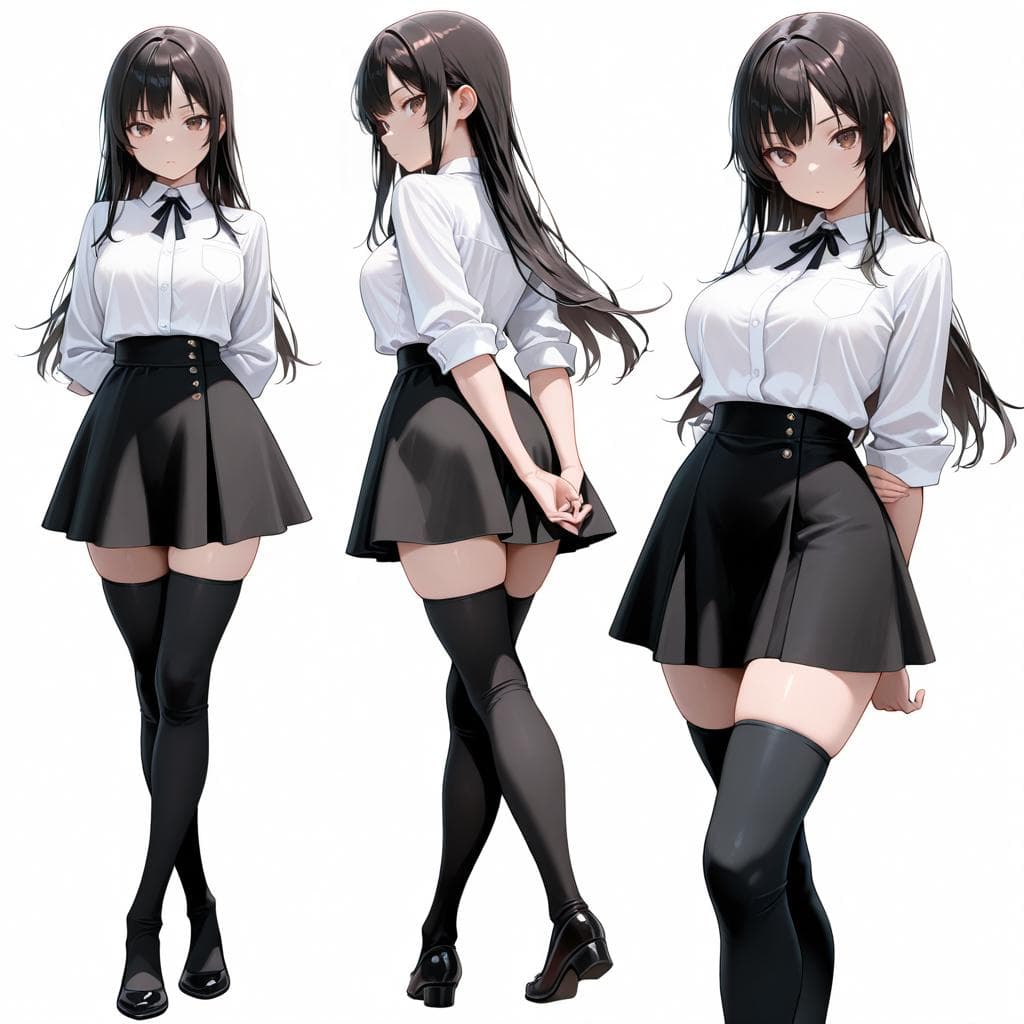 Thick Black Thighhighs / 厚手の黒ニーソ