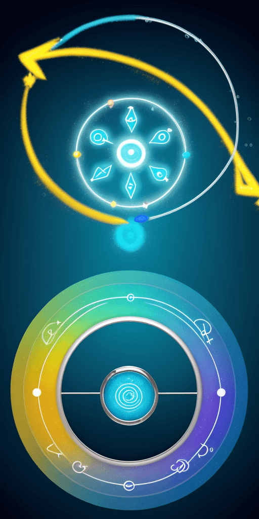 AI generated: Create a magical circle containing a  symbol of water and electricity mixed up in the middle of circ...