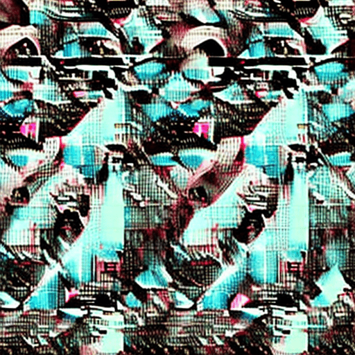 AI generated: digital portrait of a confident male, drawn in bold shades of pink and soft blue against a dark navy...