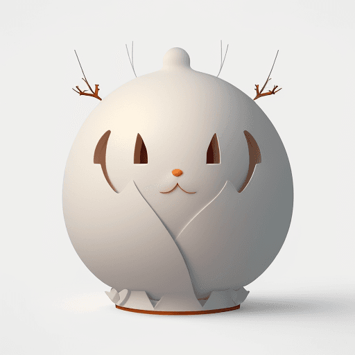 AI generated: a christmas decor against a white background, in the style of innovative page design, duy huynh, zbr...