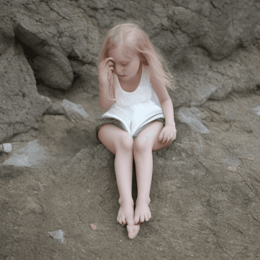 AI generated: 
 barefoot girl