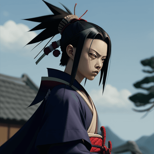AI generated: Amidamaru Samurai Shaman King 32k realism Cinematic 