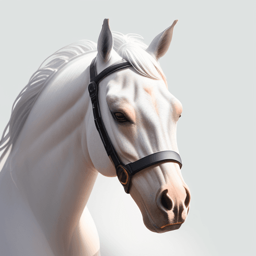AI generated: white background , double exposure of horse head, see horizon --q 1 --v 4 --uplight