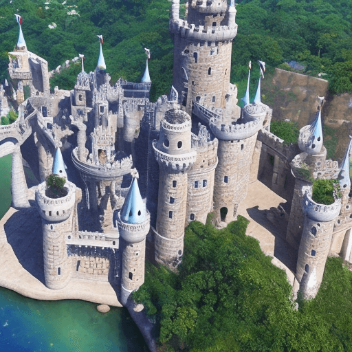 AI generated: um castelo mal assombrado 