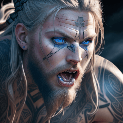 AI generated: close up photography, blue eyes, dramatic and stunning award winning photo, dramatic linear delicacy...