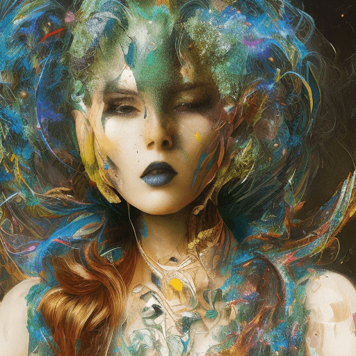 AI generated: mujer hermosa de cuerpo completo con alas de mariposa viviendo en un mundo de fantasia con un fondo ...