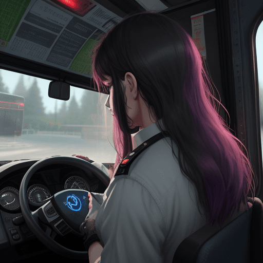 AI generated: bus driver from behind the wheel, dark<lora:xl_more_art-full_v1:0.7> <lora:add-detail-xl:0.8> <lora:...
