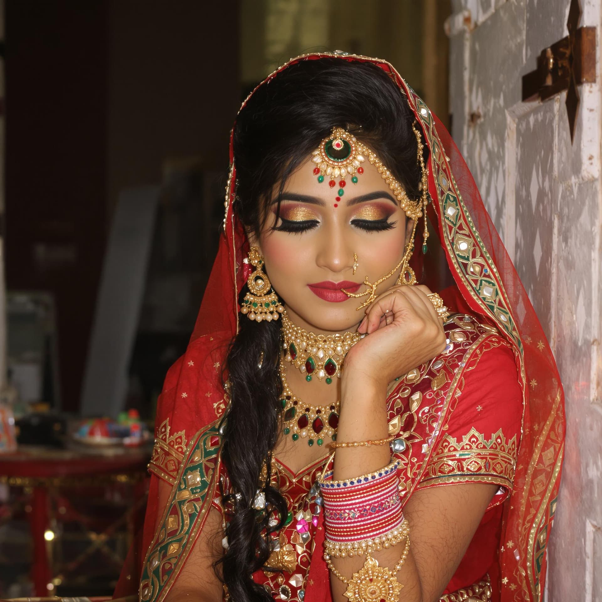 AI generated: indian modern girl photography