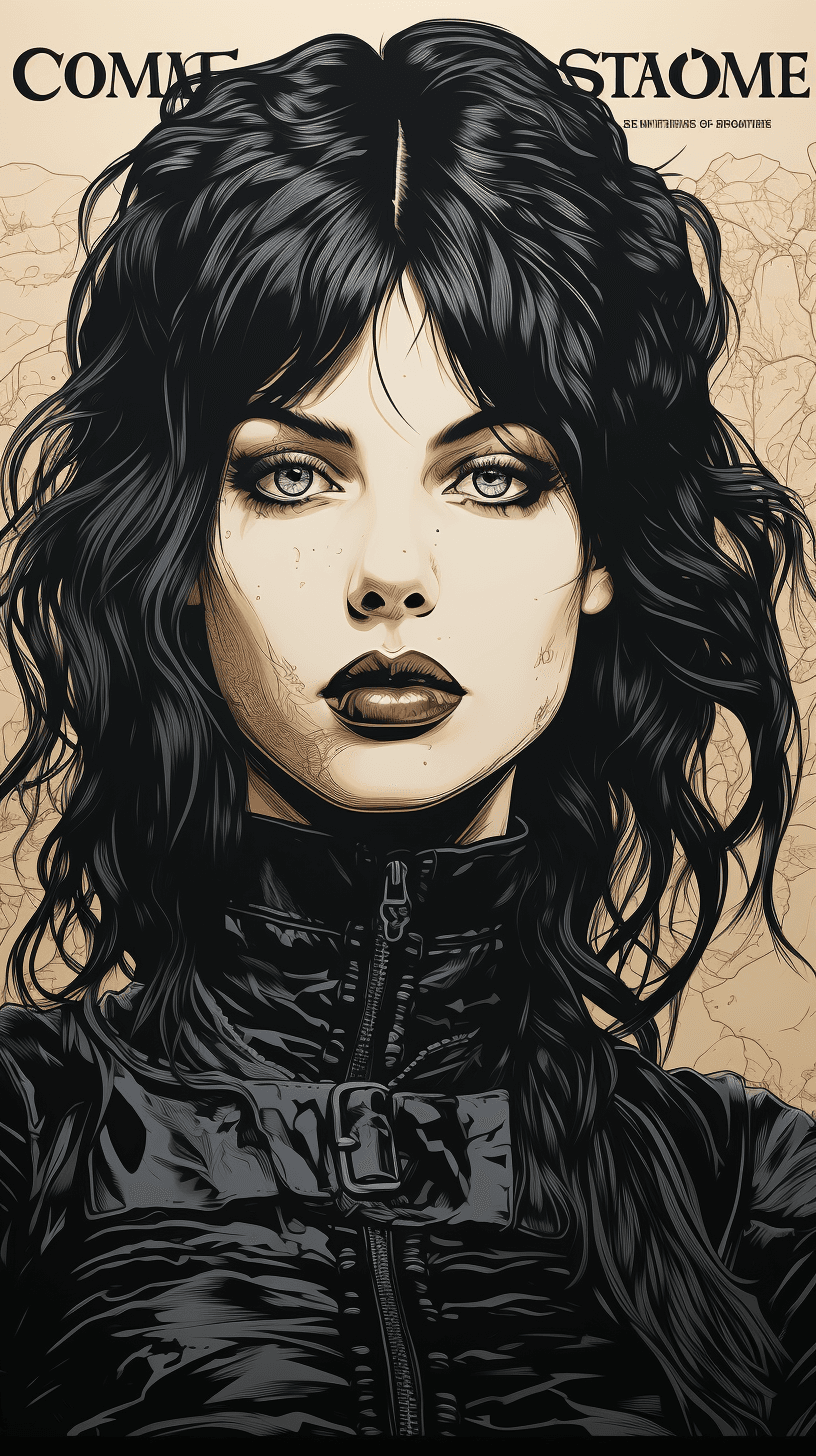 AI generated: A fearless pirate with fierce black paint on her face, in the style of rugged stone sculpting, rugge...