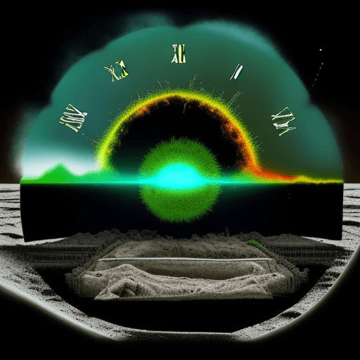AI generated: closer nuclear and time, destroyed the environment, the new science-future opposite