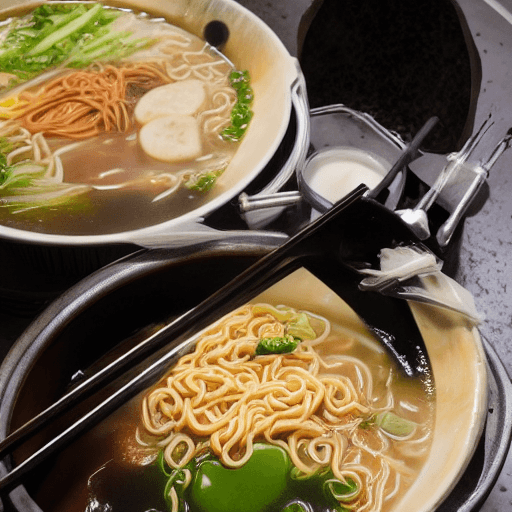 Stable Diffusion prompt: ramen drips 