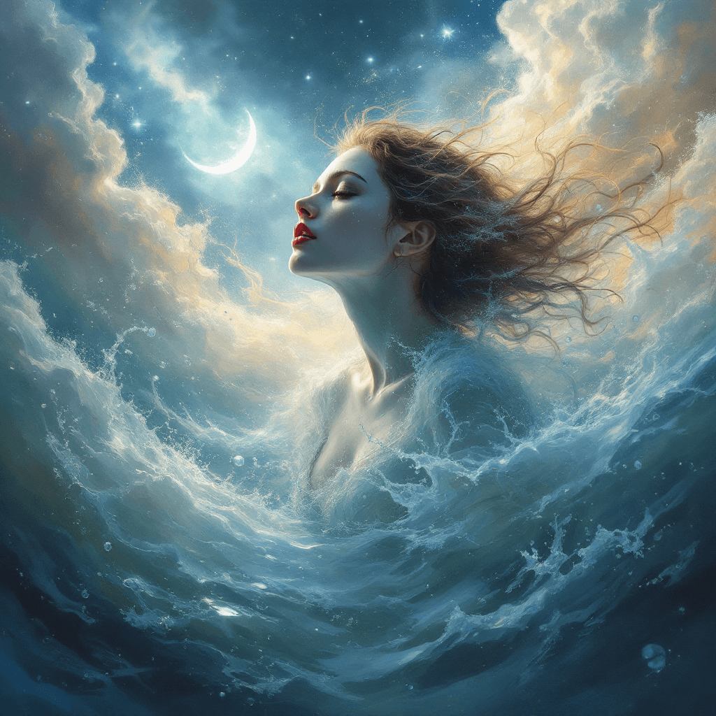 AI generated: Prompt 20: "A photorealistic portrayal of a woman in a high-fantasy environment, but with her emotio...
