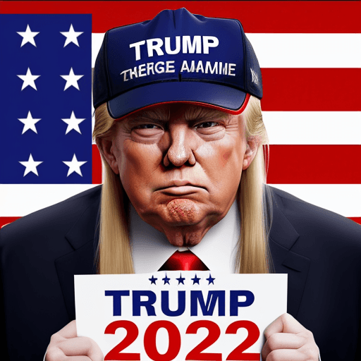 AI generated: Trump 2024!! ELECTION WINNER!! wearing a MAGA HAT!