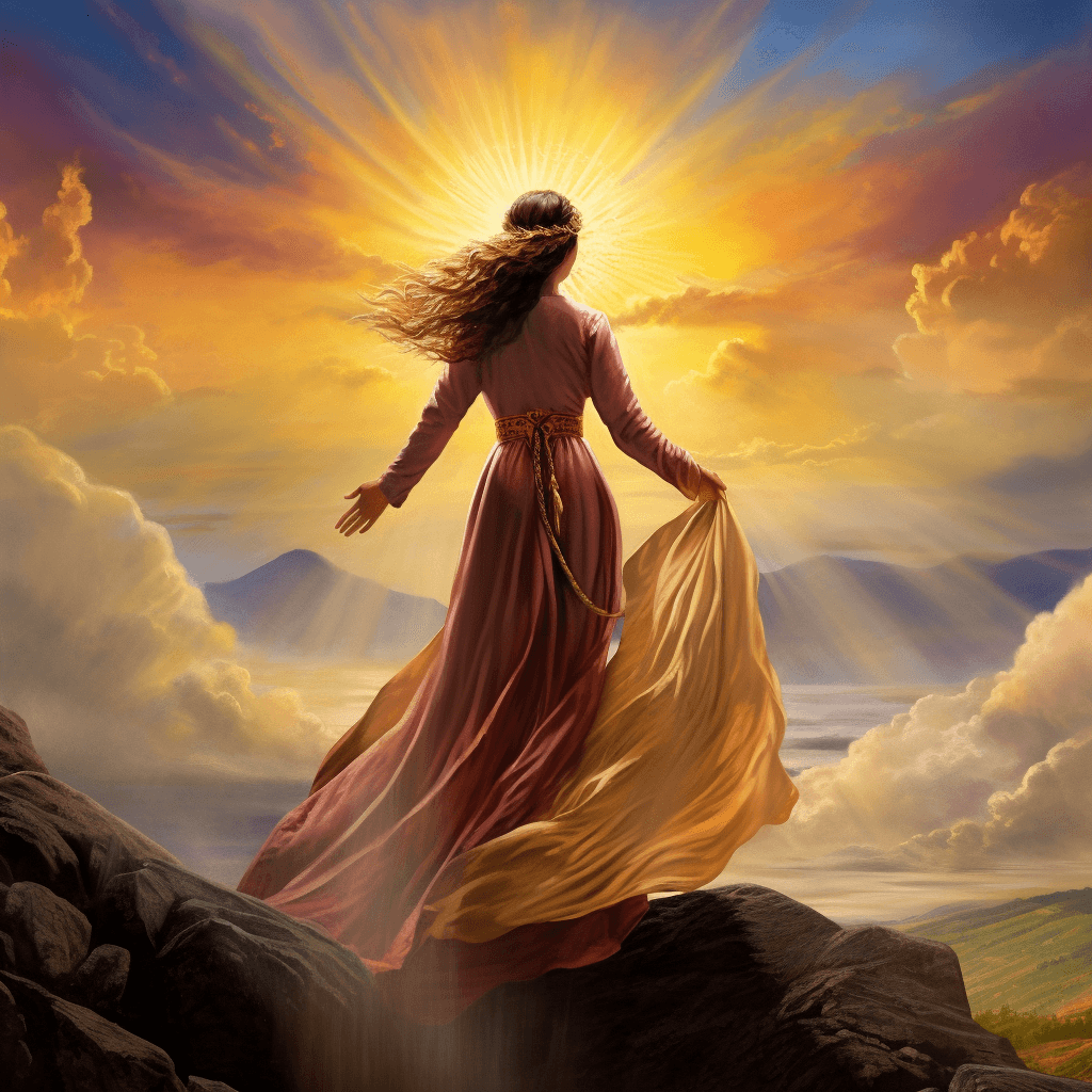 AI generated: I am coming! I am coming! I am coming through! Coming across the divide to you, In this moment of un...