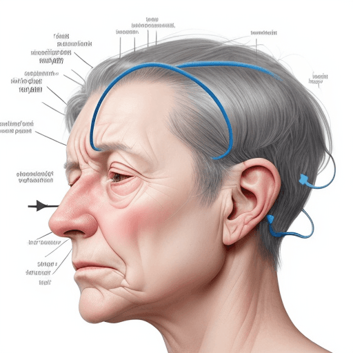 AI generated: create a simple 
 image showing reasons(congenital hearing loss, ageing, exposure to loud noise, hea...