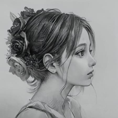 Hand-painted portrait - Image 2
