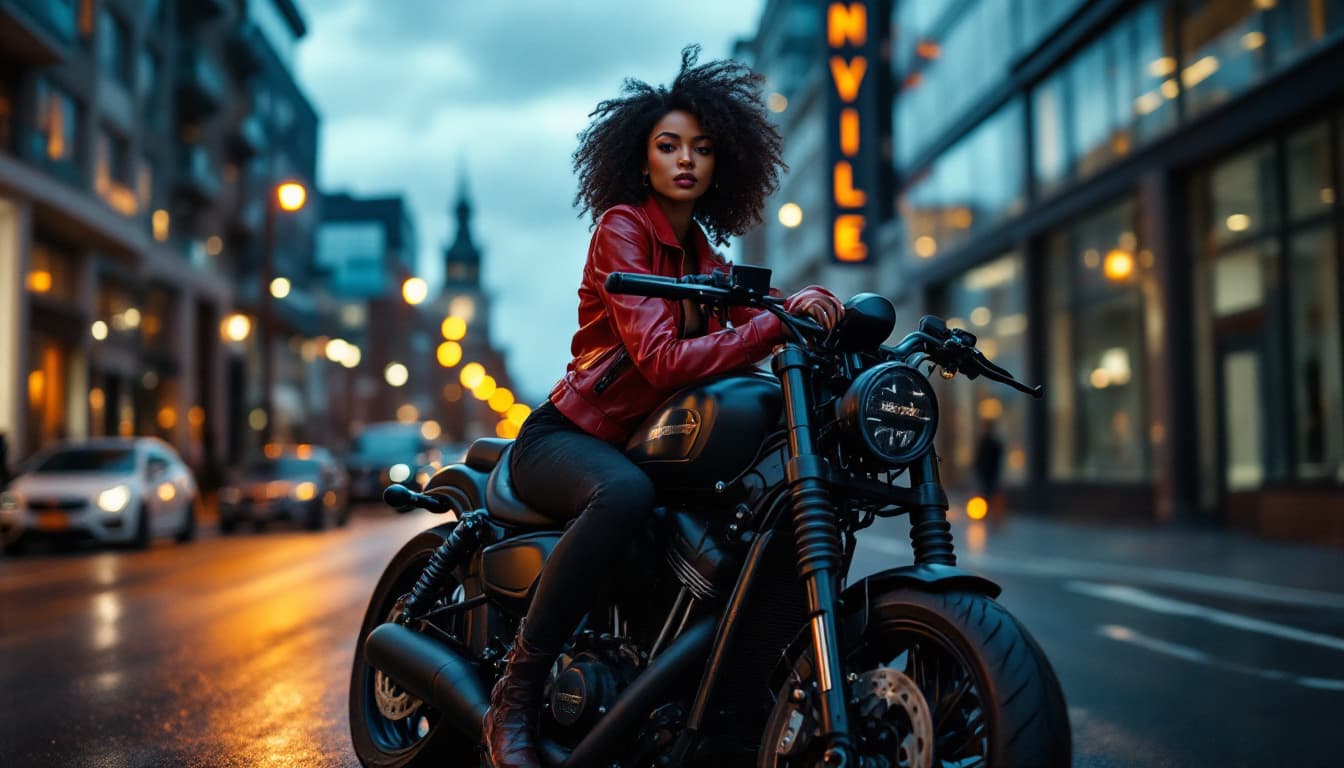 AI generated: Street photography, shot with a Canon EOS 5D Mark IV camera, Canon EF 85mm f/1.4L IS USM --ar 1:2 --...