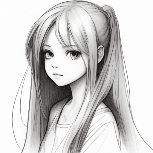 AI generated: Drawing ideas for a girl