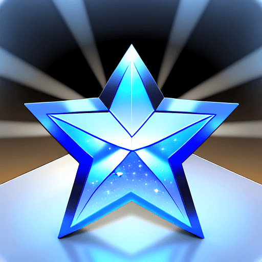 AI generated: 3d icon, month and stars, metal texture, glassmorphism effect