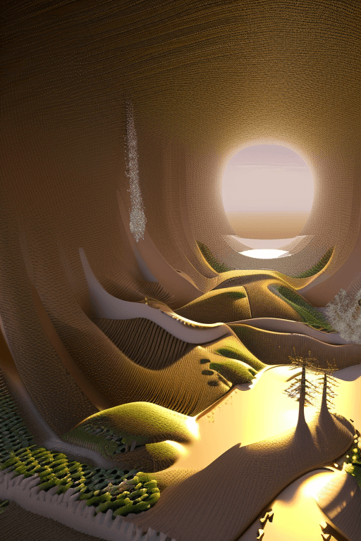 AI generated: sustaiinable metaverse.  Earth life is based off this world and revolves around it,  unreal engine, ...