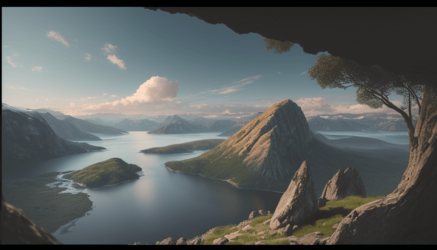 AI generated: a beautiful view of landscape, 8k, professional,extremely detailed