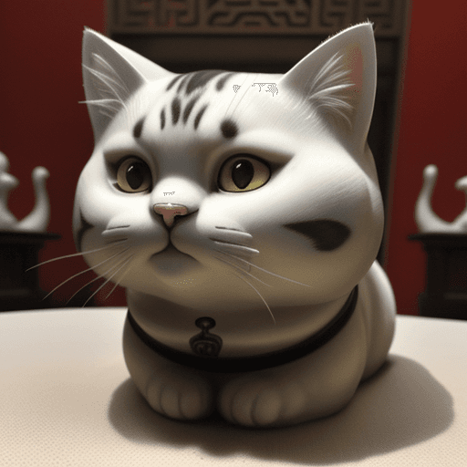 AI generated: monotone, cat, antique, xijinping, chinese