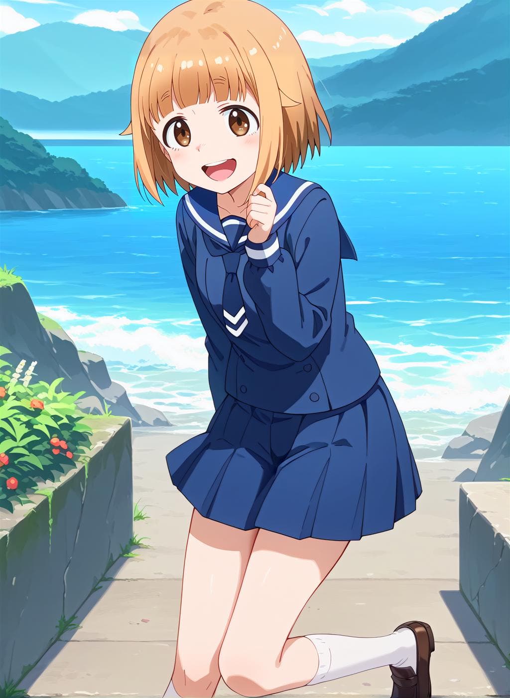 Tsurugi Hina (Diary of Our Days at the Breakwater) / 鶴木 陽渚 (放課後ていぼう日誌) [Pony | IL]