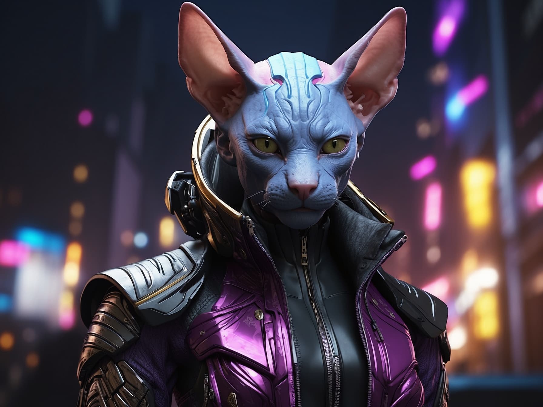 AI generated: Lord Beerus, realistic illustration, a close-up, a Character portrait by senior artist, Zbrush centr...