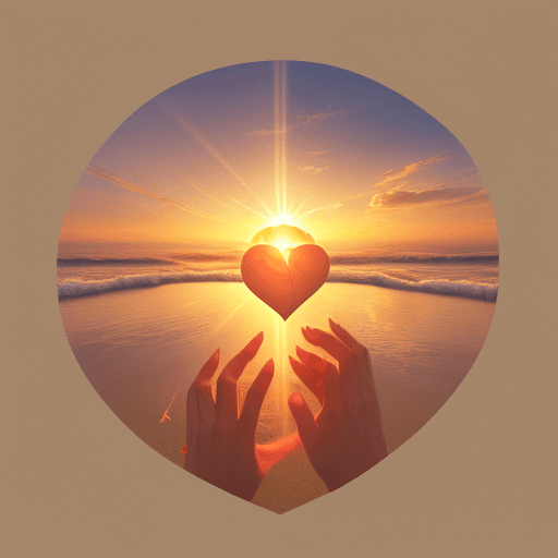 AI generated: High resolution photography of sun rising with a text in the middle "Th sun will rise amb i will lov...